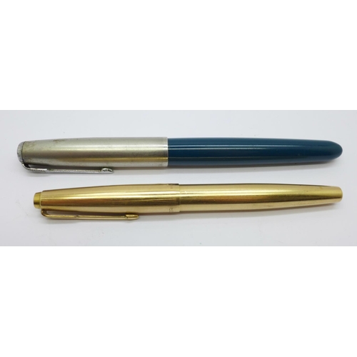 902 - Two Parker fountain pens