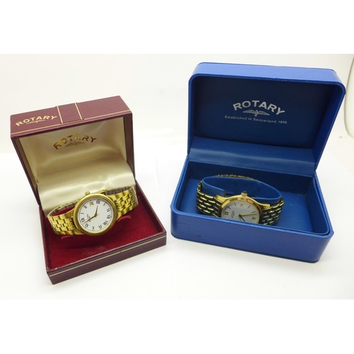 916 - Two Rotary wristwatches, boxed