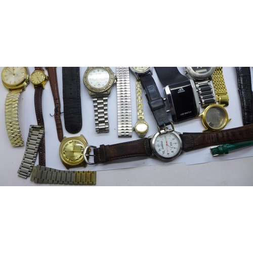 946 - A collection of wristwatches including Helios