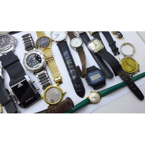 946 - A collection of wristwatches including Helios