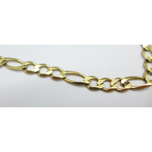 953 - A 9ct gold bracelet, 7.4g