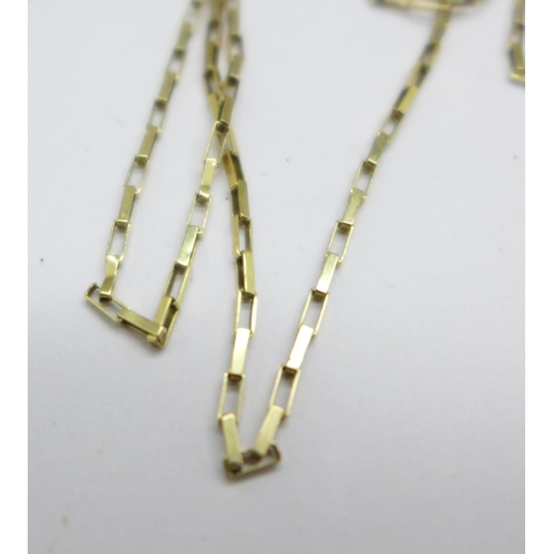 955 - A 9ct gold chain, 2.5g