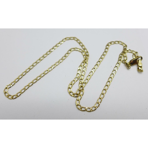 956 - A 9ct gold chain, 5g