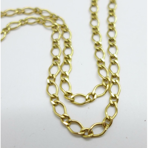 957 - A 9ct gold chain, 3.2g