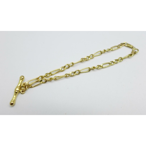 961 - A 9ct gold bracelet, 1.6g