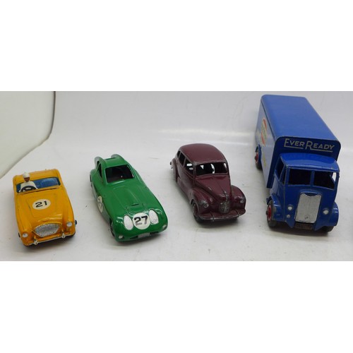 784 - Twelve Dinky Toys die-cast vehicles including eight racing cars