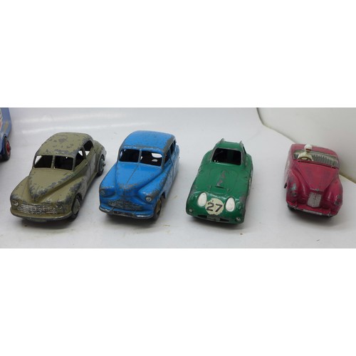 784 - Twelve Dinky Toys die-cast vehicles including eight racing cars