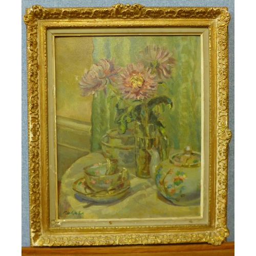 10 - H.S. Ralphs, Design For Tea, oil on board, 49 x 39cms,  framed