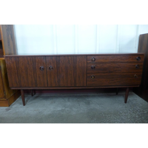 100 - A Greaves & Thomas rosewood veneered sideboard, 73cms h, 177cms w, 43 cms d  

*Accompanied by CITES... 