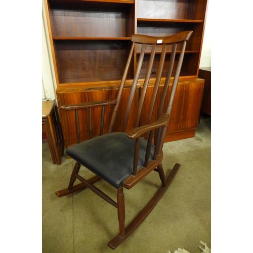 103 - An afromosia rocking chair