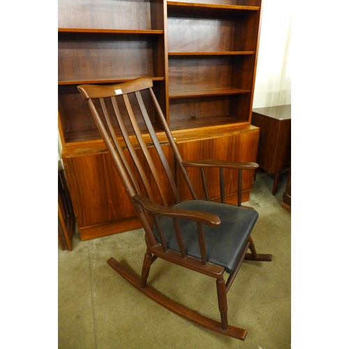 103 - An afromosia rocking chair