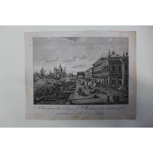 12 - A folio of 18th Century topographical engravings, including costumes, rituals, views, etc., approx 1... 