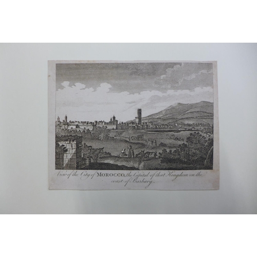 12 - A folio of 18th Century topographical engravings, including costumes, rituals, views, etc., approx 1... 