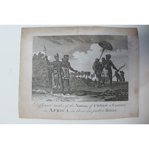 12 - A folio of 18th Century topographical engravings, including costumes, rituals, views, etc., approx 1... 