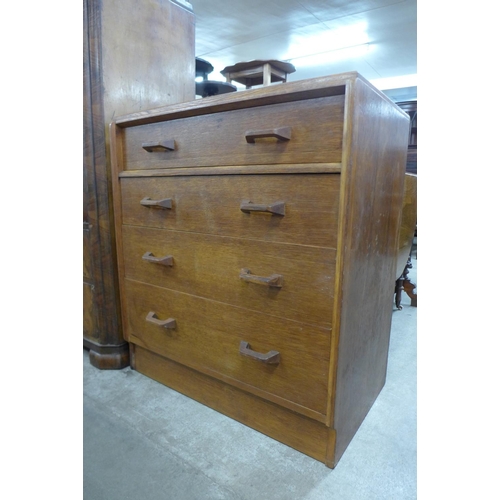 155 - A G-Plan Brandon oak chest of drawers