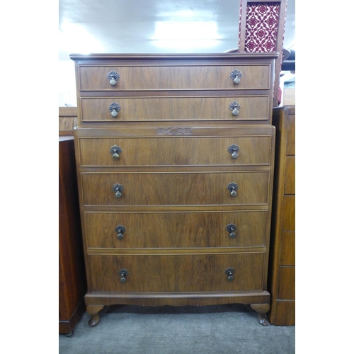 171 - A walnut chest of drawers