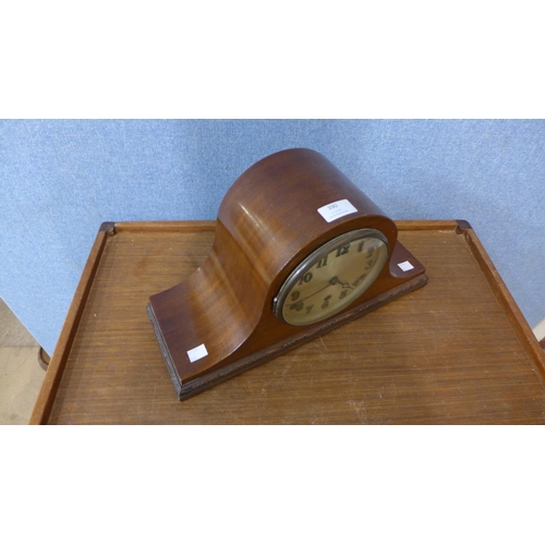 390 - A 1920's mahogany mantel clock