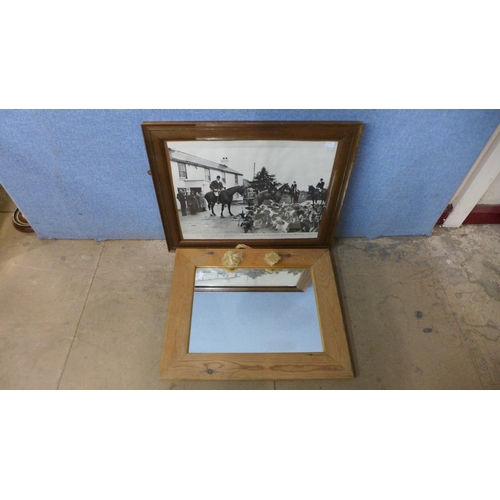 398 - Three mirrors and a fox hunting photographic print