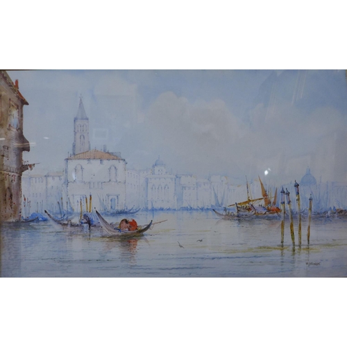 4 - W. Stewart, Venice, watercolour, 30 x 50cms, framed