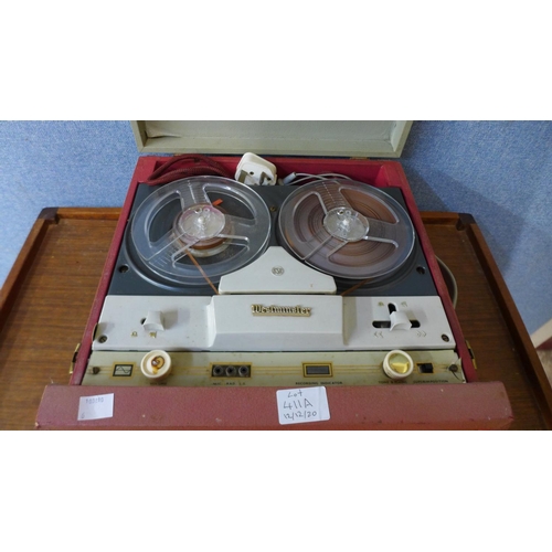 411a - A vintage Westminster reel to reel recorder