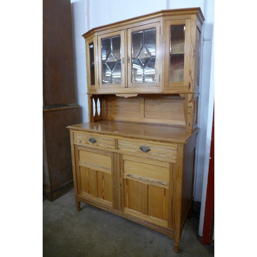 51 - A Victorian style pine dresser, 198cms h, 125cms w, 56cms d