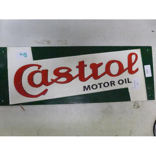 2021 - Castrol plaque * this lot attracts vat