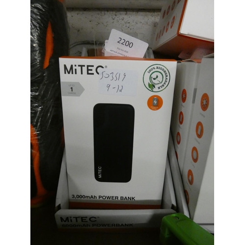 2120 - MiTec 3000 mAh power bank - boxed and unused - W