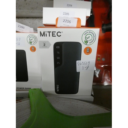 2123 - Mitec 6000mAh dual port power bank - boxed and unused - W