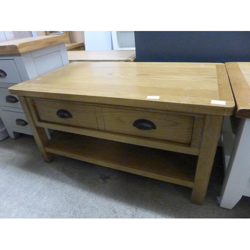 1897 - An oak coffee table - marked top  *This lot is subject to VAT