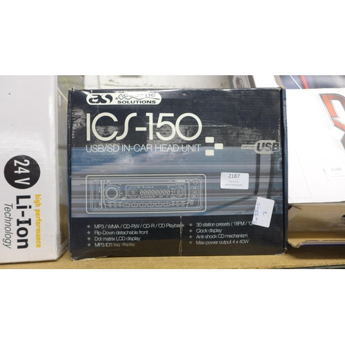 2133 - Acoustic Solutions ICS-150 car CD radio - boxed