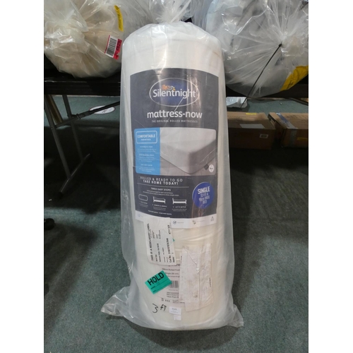 3105 - A single Silentnight foam mattress * this lot is subject to VAT