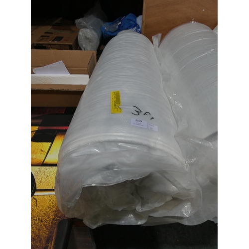 3109 - A single 1000 pocket sprung mattress * this lot is subject to VAT