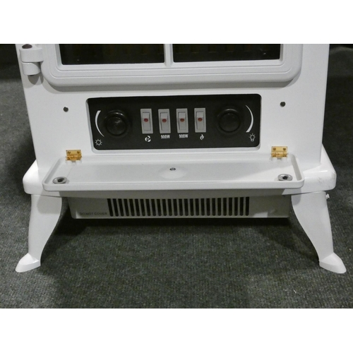 3125 - A white Klarstein 1800w electric fire (H55 x W40 x D28cm) * this lot is subject to VAT