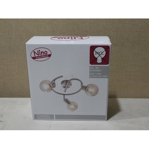 3127 - A Nino Castello 3-light ceiling light * this lot is subject to VAT