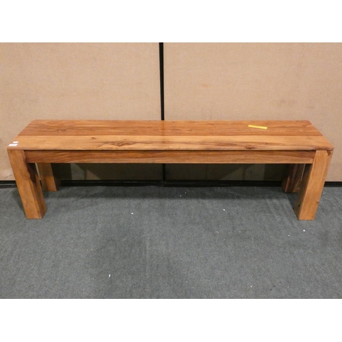 3134 - A Sydney Sheesham bench (H45 x W160 x D35cm) * this lot is subject to VAT