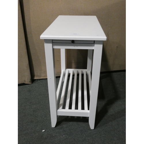 3151 - A white painted side table * this lot is subject to VAT