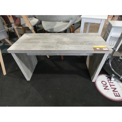 3158 - A washed grey coffee table/bench * this lot is subject to VAT