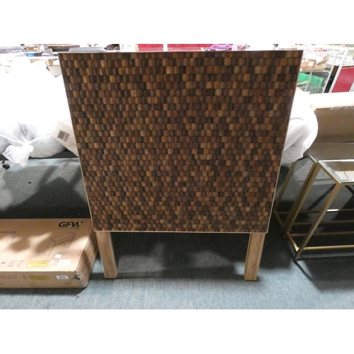 3196 - A bamboo woven style single headboard * this lot is subject to VAT