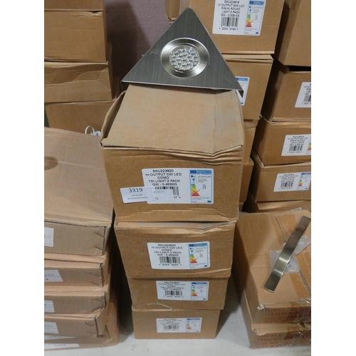 3319 - 8 Como triangular LED under counter lights