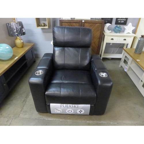 1310 - A Bradley leather recliner with headrest (4043-38) - RRP £441.66 + VAT * this lot is subject to VAT