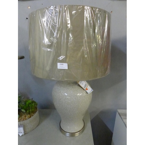 1500 - A Hadley lamp with natural shade (2070447)   #