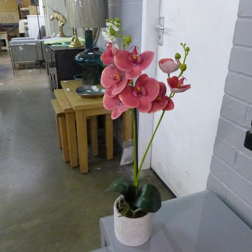 1552 - An artificial pink orchid in a ceramic pot (59438006)   #