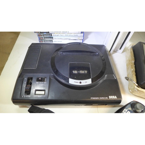 2030 - Large qty. of gaming consoles including Wii, XBox 360 and Sega Mega Drive - all untested - sold a/f