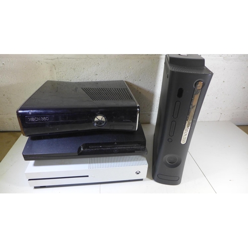 2031 - Large qty. of gaming consoles including XBox 360, Playstation 3, XBox One, etc. - all untested - sol... 