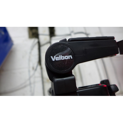 2134 - Velbon camera tripod with soft case