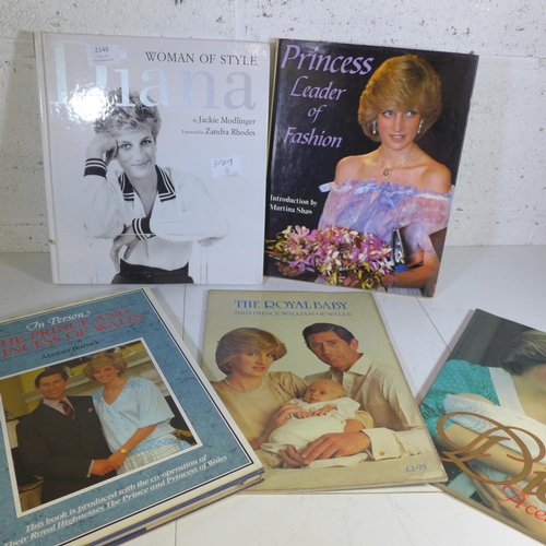 2148 - Qty. of Princess Diana books