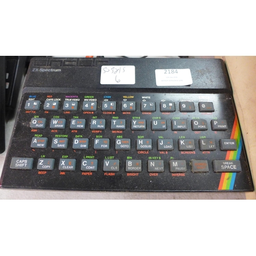 2184 - 2 Sinclair ZX Spectrum vintage computers