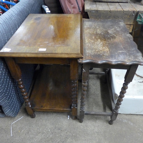 2337 - 2 Spindle leg side tables