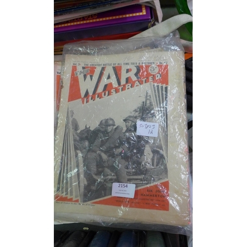 2154 - Qty. of vintage The War Illustrated Magazines