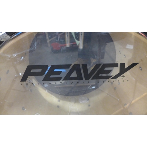 2416 - Peavey 7 piece drum kit with stool & sticks